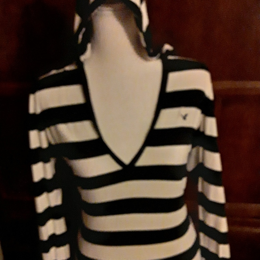 American eagle Long sleeve top  with hood